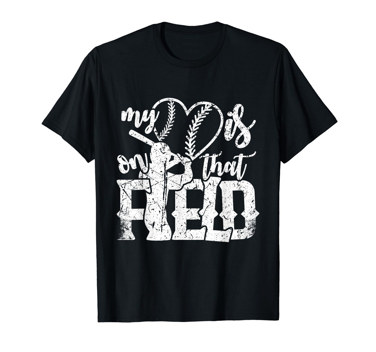 That Is My Heart Field Baseball Parent T-Shirt - Minimalist Print Unisex - T-Shirt, Sweatshirt, Hoodie
