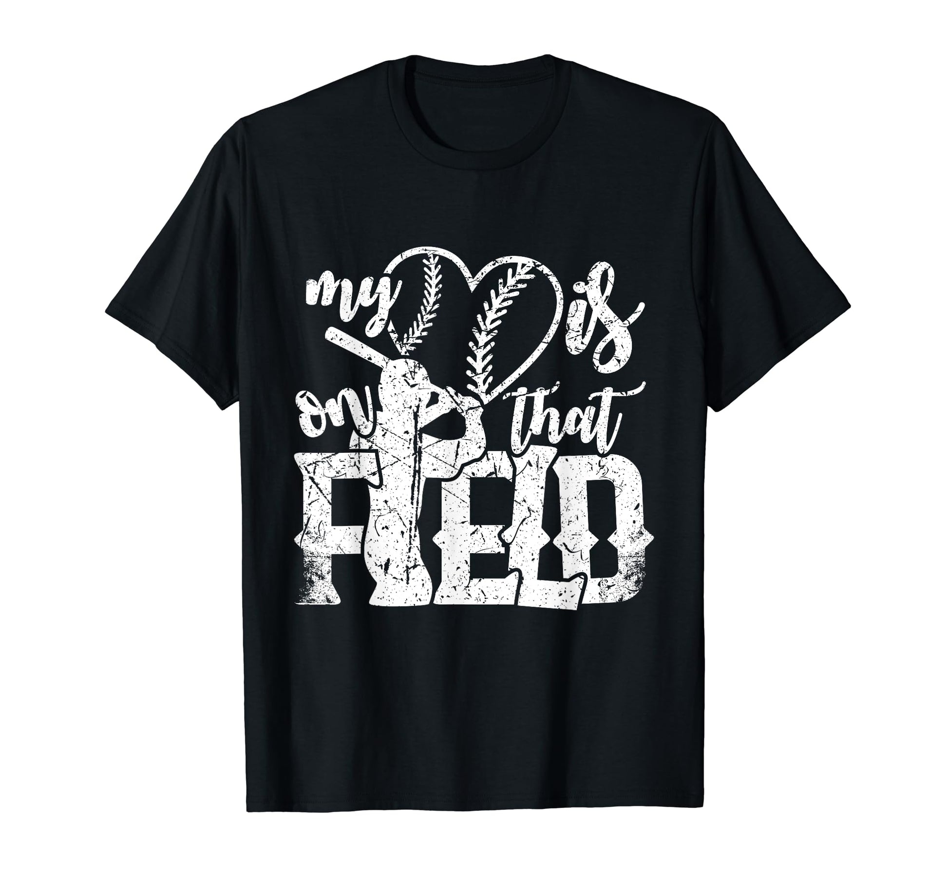 That Is My Heart Field Baseball Parent T-Shirt - Minimalist Print Unisex - T-Shirt, Sweatshirt, Hoodie