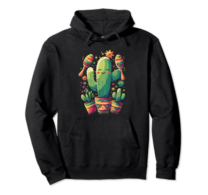 Cactus Serape Succulent Plant Cactus Hoodie - Streetwear Style for Adults - T-Shirt, Sweatshirt, Hoodie