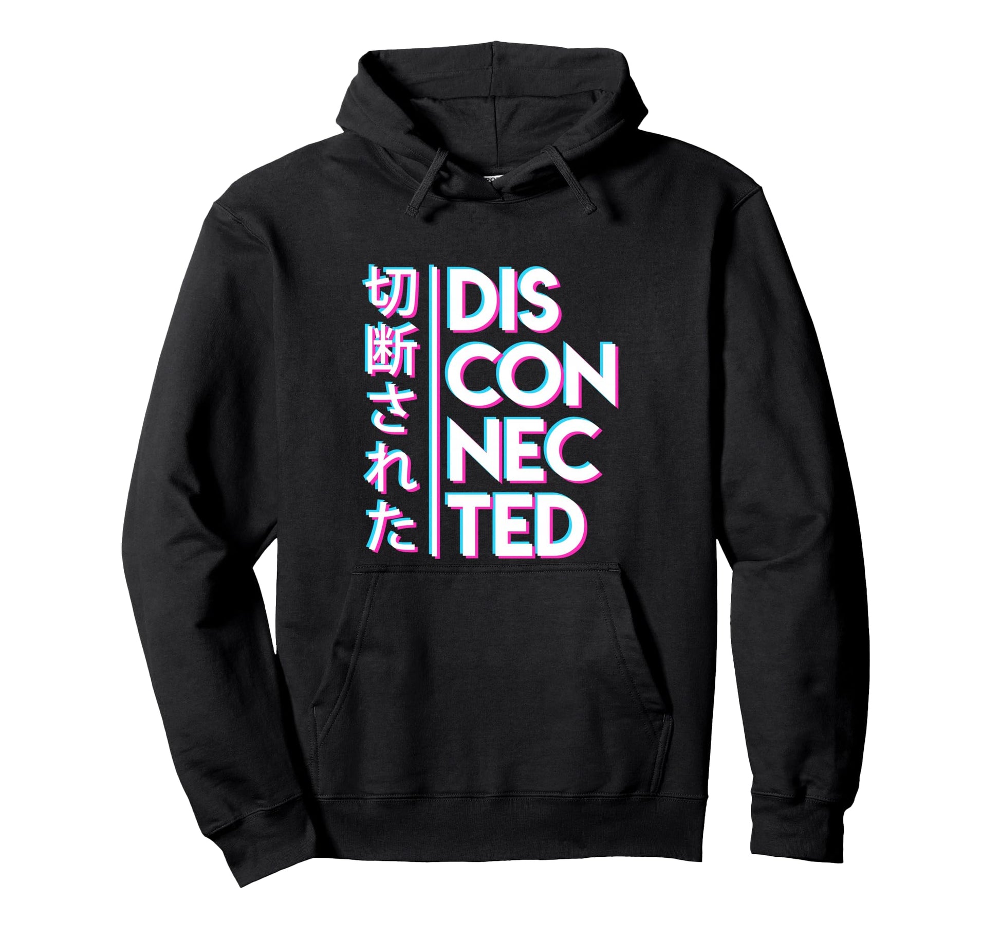 Disconnected Vaporwave 80S Hoodie - Casual Everyday Wear Men Women - T-Shirt, Sweatshirt, Hoodie