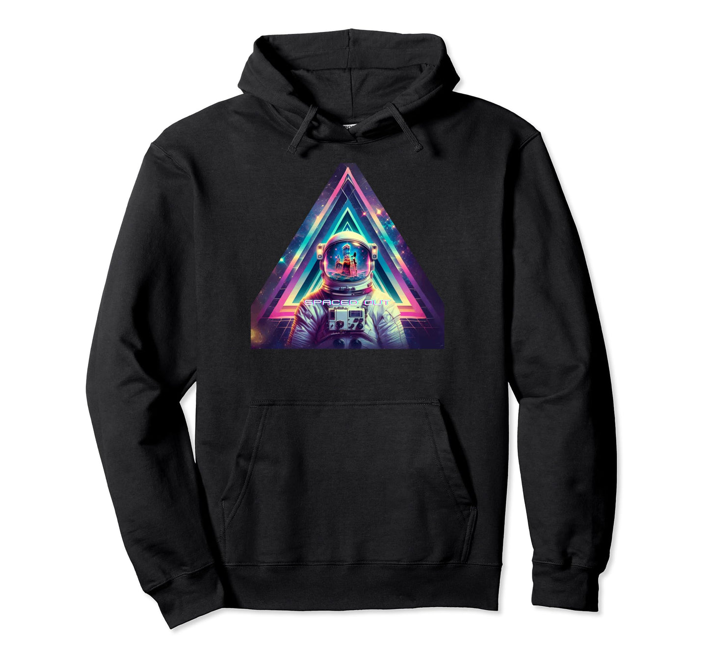 Astronaut Spaced Out Aesthetic Vaporwave Hoodie - Custom Art Print Unisex - T-Shirt, Sweatshirt, Hoodie