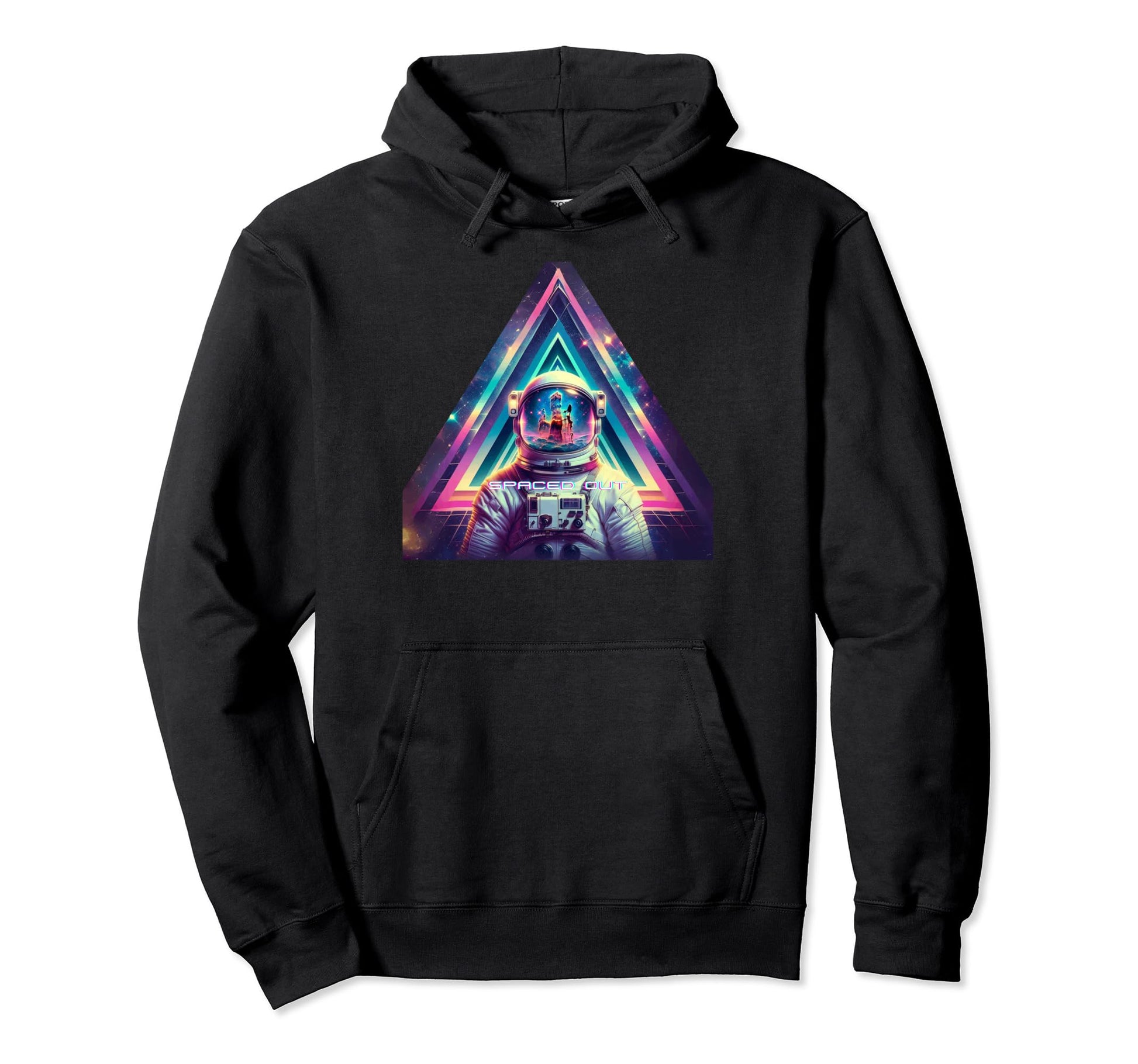 Astronaut Spaced Out Aesthetic Vaporwave Hoodie - Custom Art Print Unisex - T-Shirt, Sweatshirt, Hoodie