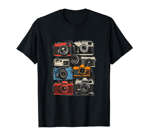Photography Camera Photographer Cameraman T-Shirt - Graphic Print Men Women - T-Shirt, Sweatshirt, Hoodie