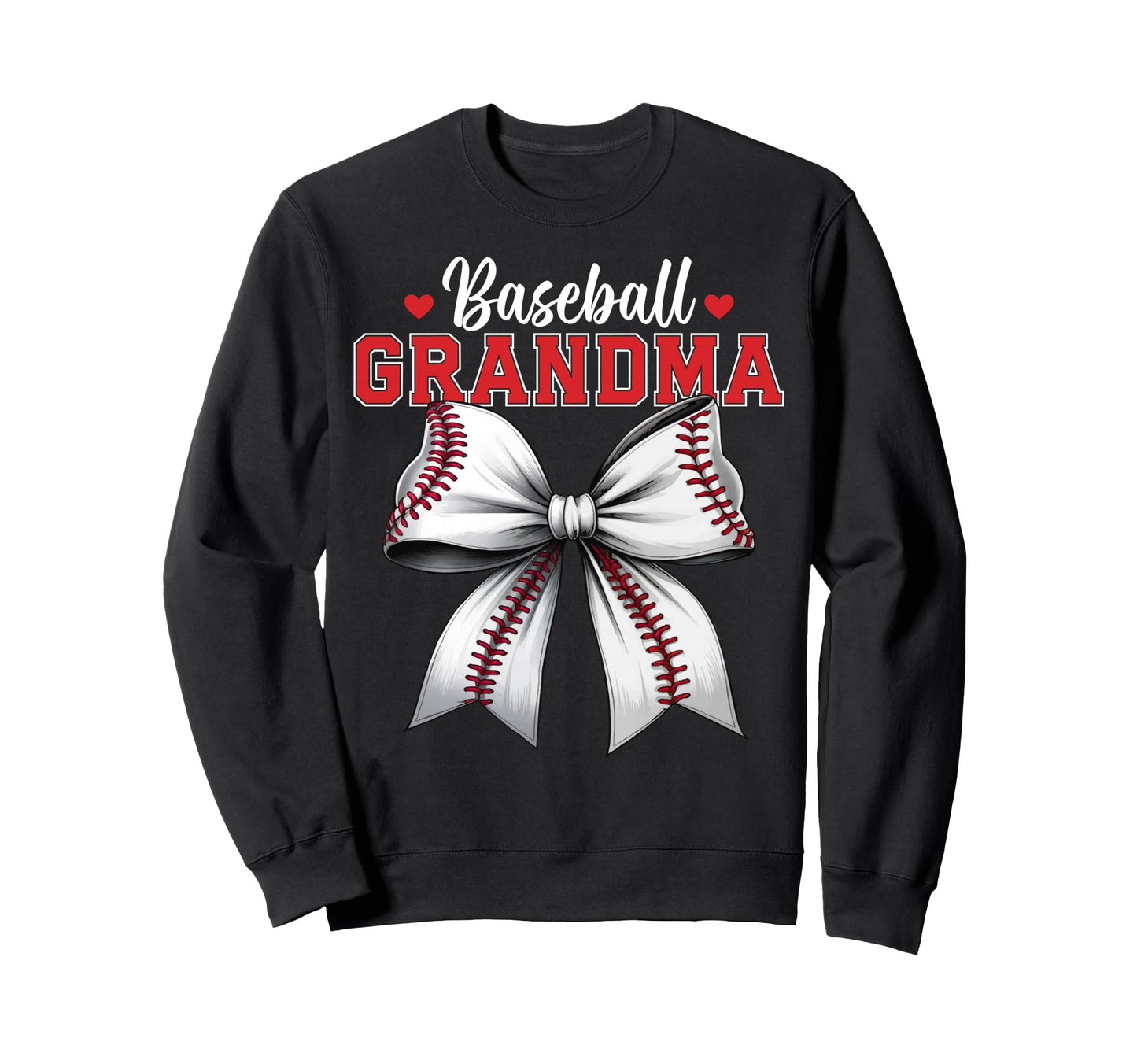 Baseball Grandma Coquette Sweatshirt - Minimalist Print for Adults - T-Shirt, Sweatshirt, Hoodie