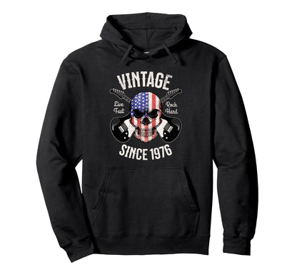 50Th Birthday Guitar Rock And Roll Hoodie - Fun Novelty Design Unisex - T-Shirt, Sweatshirt, Hoodie