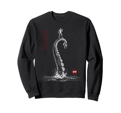 Photographer Japanese Octopus Sweatshirt - Streetwear Style for Adults - T-Shirt, Sweatshirt, Hoodie