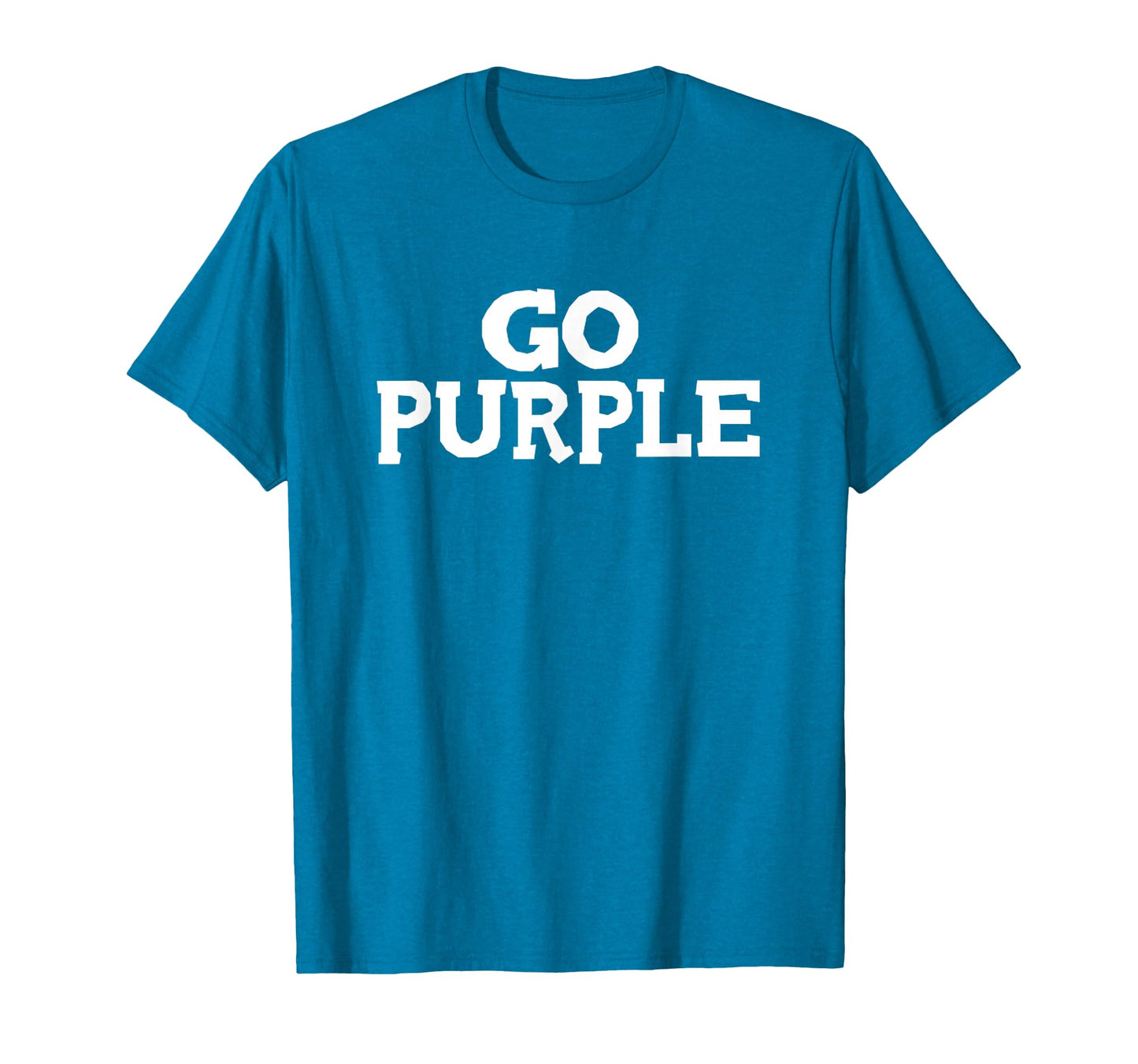 Go Purple Team Spirit Gear Color T-Shirt - Aesthetic Graphic for Adults - T-Shirt, Sweatshirt, Hoodie