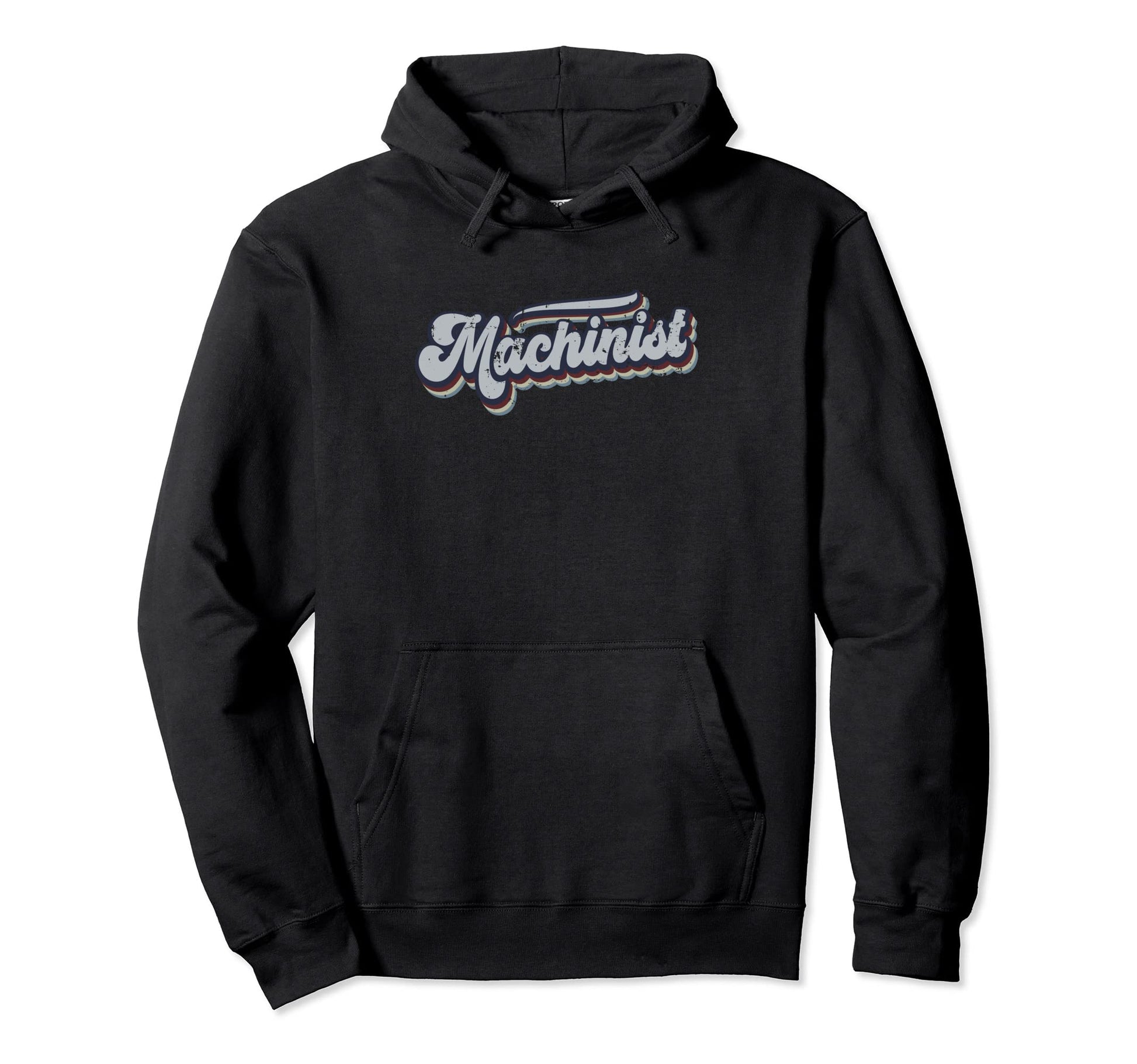 Machinist Distressed Rainbow Gift Hoodie - Trendy Graphic Unisex - T-Shirt, Sweatshirt, Hoodie