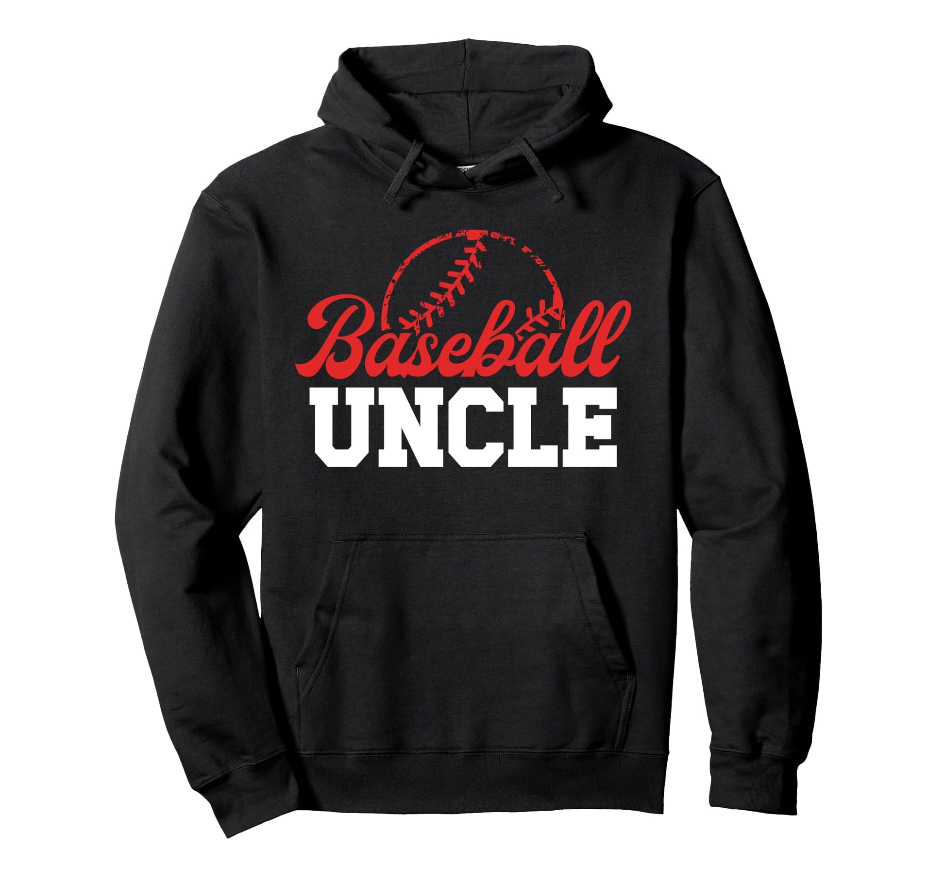 Baseball Uncle Proud Baseball Player Hoodie - Minimalist Print for Adults - T-Shirt, Sweatshirt, Hoodie