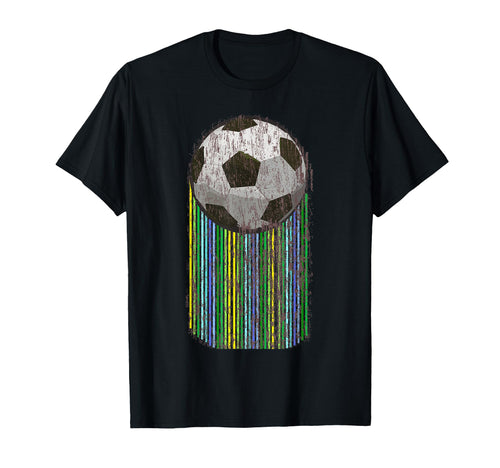 Soccer Ball Vertical Stripes European T-Shirt - Unique Graphic for Adults - T-Shirt, Sweatshirt, Hoodie