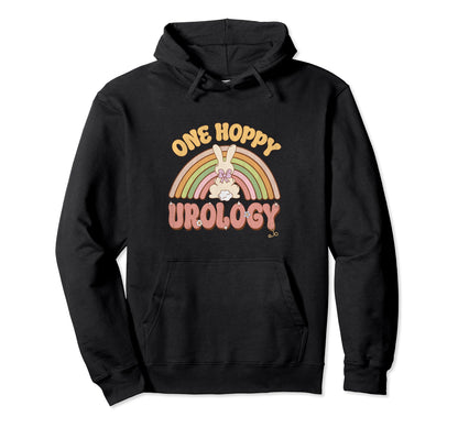 One Hoppy Urology Nurse Bunny Easter Hoodie - Streetwear Style Unisex - T-Shirt, Sweatshirt, Hoodie