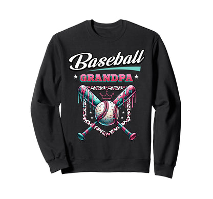 Baseball Grandpa Dripping Sweatshirt - Aesthetic Graphic Men Women - T-Shirt, Sweatshirt, Hoodie