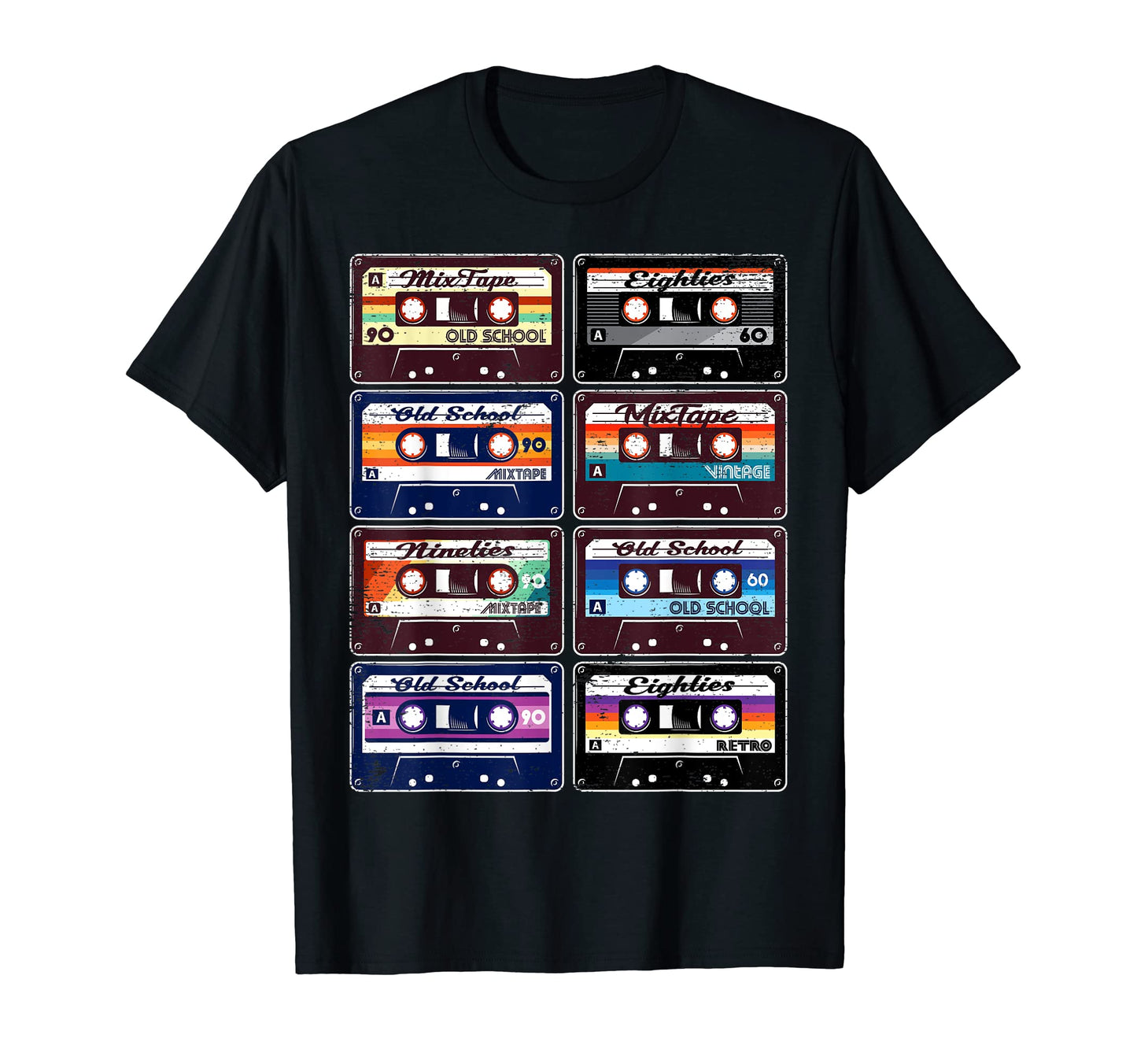Cassette Tapes Old School Hip Hop Gift T-Shirt - Novelty Apparel Men Women - T-Shirt, Sweatshirt, Hoodie