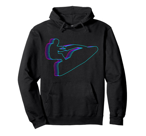 Jet Ski Jet Skiing Vaporwave Hoodie - Minimalist Print for Adults - T-Shirt, Sweatshirt, Hoodie