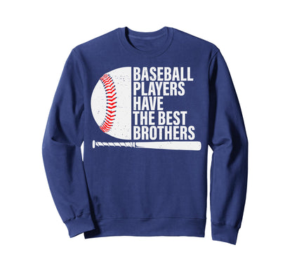 Baseball Brother Baseball Players Sweatshirt - Aesthetic Graphic Unisex - T-Shirt, Sweatshirt, Hoodie