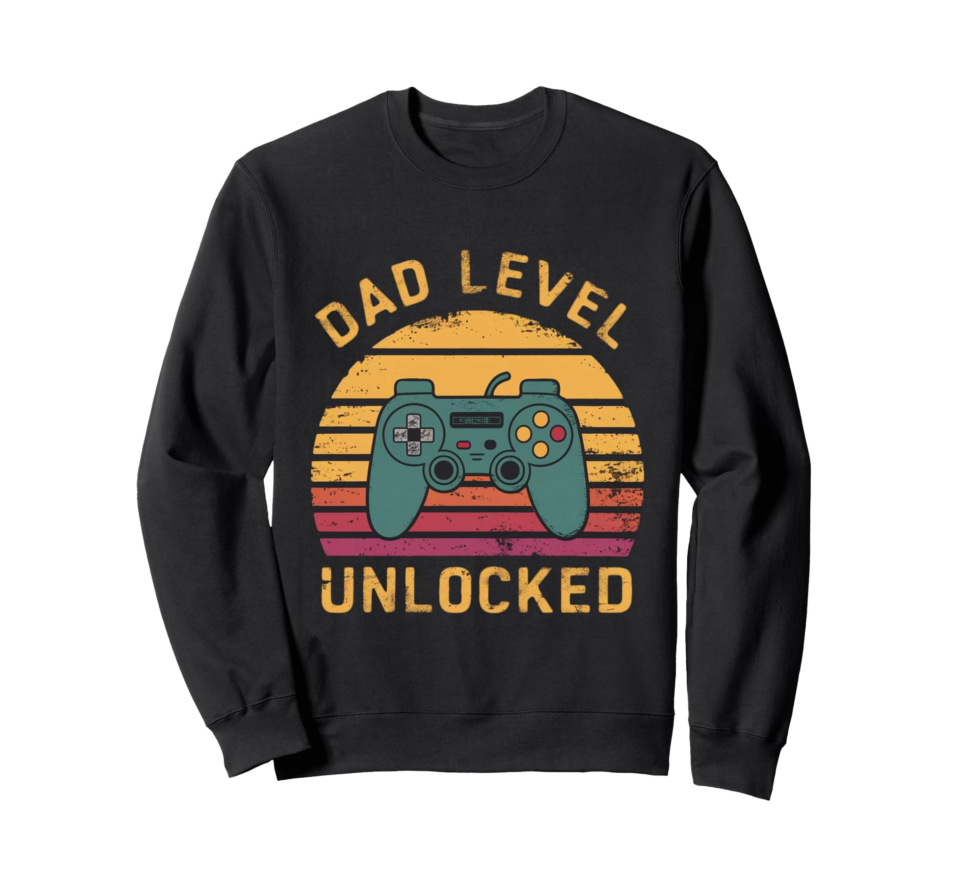 Dad Level Unlocked Funny New Dad Sweatshirt - Custom Art Print for Adults - T-Shirt, Sweatshirt, Hoodie