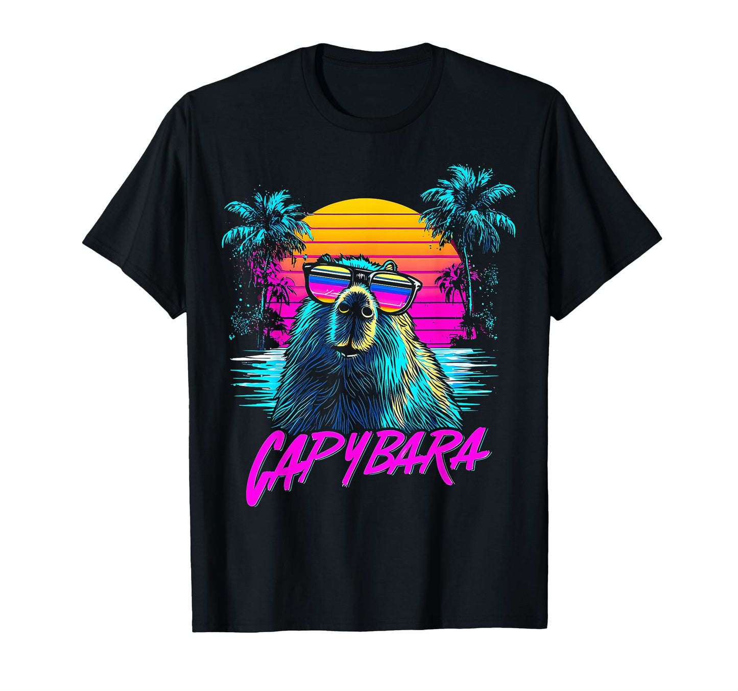 Capybara Capibara Sunglasses T-Shirt - Streetwear Style Men Women - T-Shirt, Sweatshirt, Hoodie