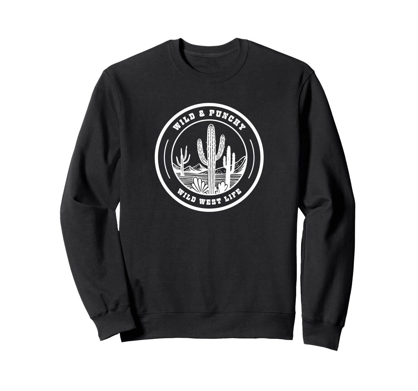 Western Boho Chic Flowers Cactus Fun Sweatshirt - Novelty Apparel Unisex - T-Shirt, Sweatshirt, Hoodie