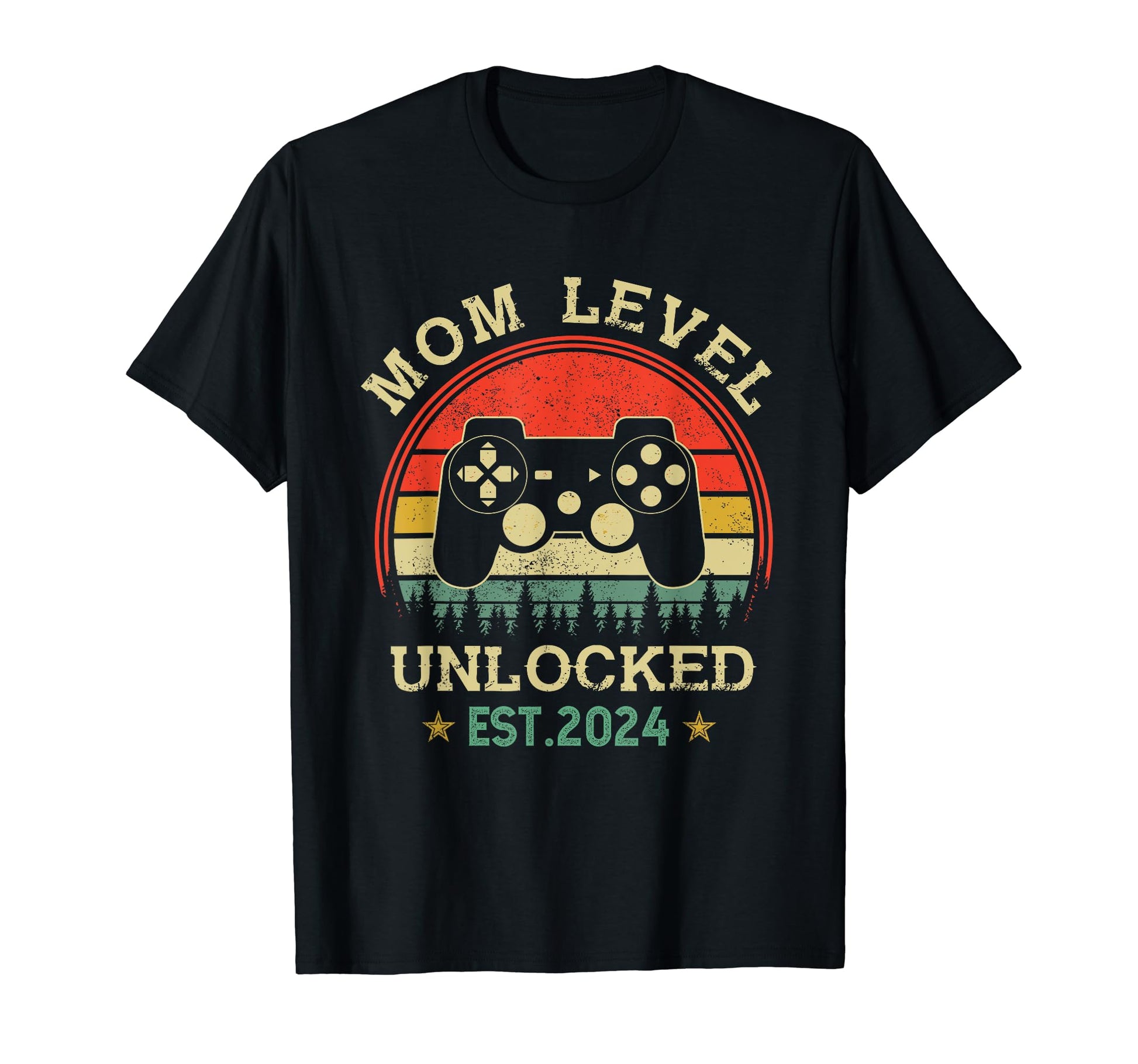 Mom Level Unlocked Est 2024 Video T-Shirt - Novelty Apparel Men Women - T-Shirt, Sweatshirt, Hoodie