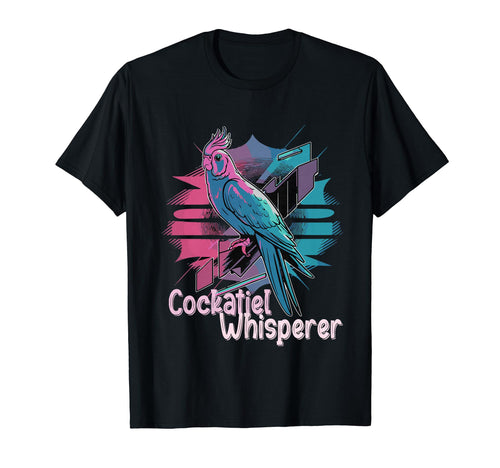 Vaporwave Cockatiel Whisperer Funny T-Shirt - Streetwear Style Unisex - T-Shirt, Sweatshirt, Hoodie