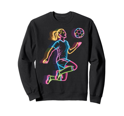 Colorful Funny Soccer Fan Dad Mom Sweatshirt - Streetwear Style for Adults - T-Shirt, Sweatshirt, Hoodie