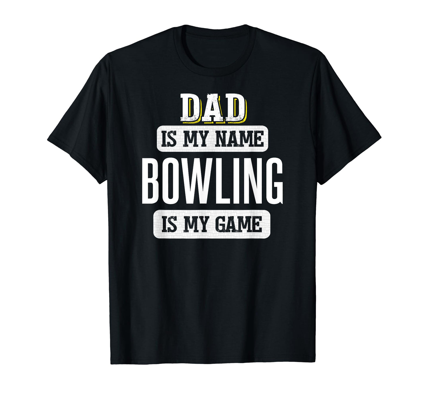 Funny Bowling Gift Dad Fathers Day T-Shirt - Minimalist Print for Adults - T-Shirt, Sweatshirt, Hoodie