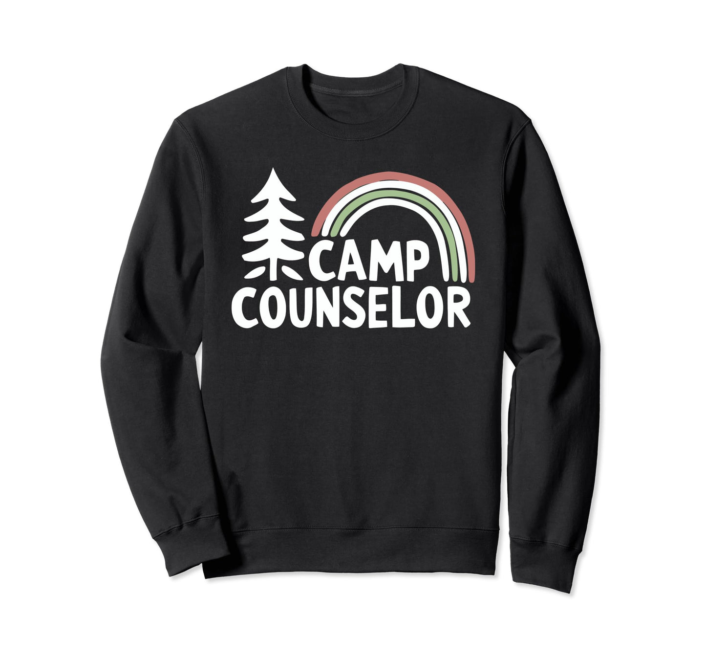 Summer Camp Counselor Pine Tree And Sweatshirt - Unique Graphic Men Women - T-Shirt, Sweatshirt, Hoodie