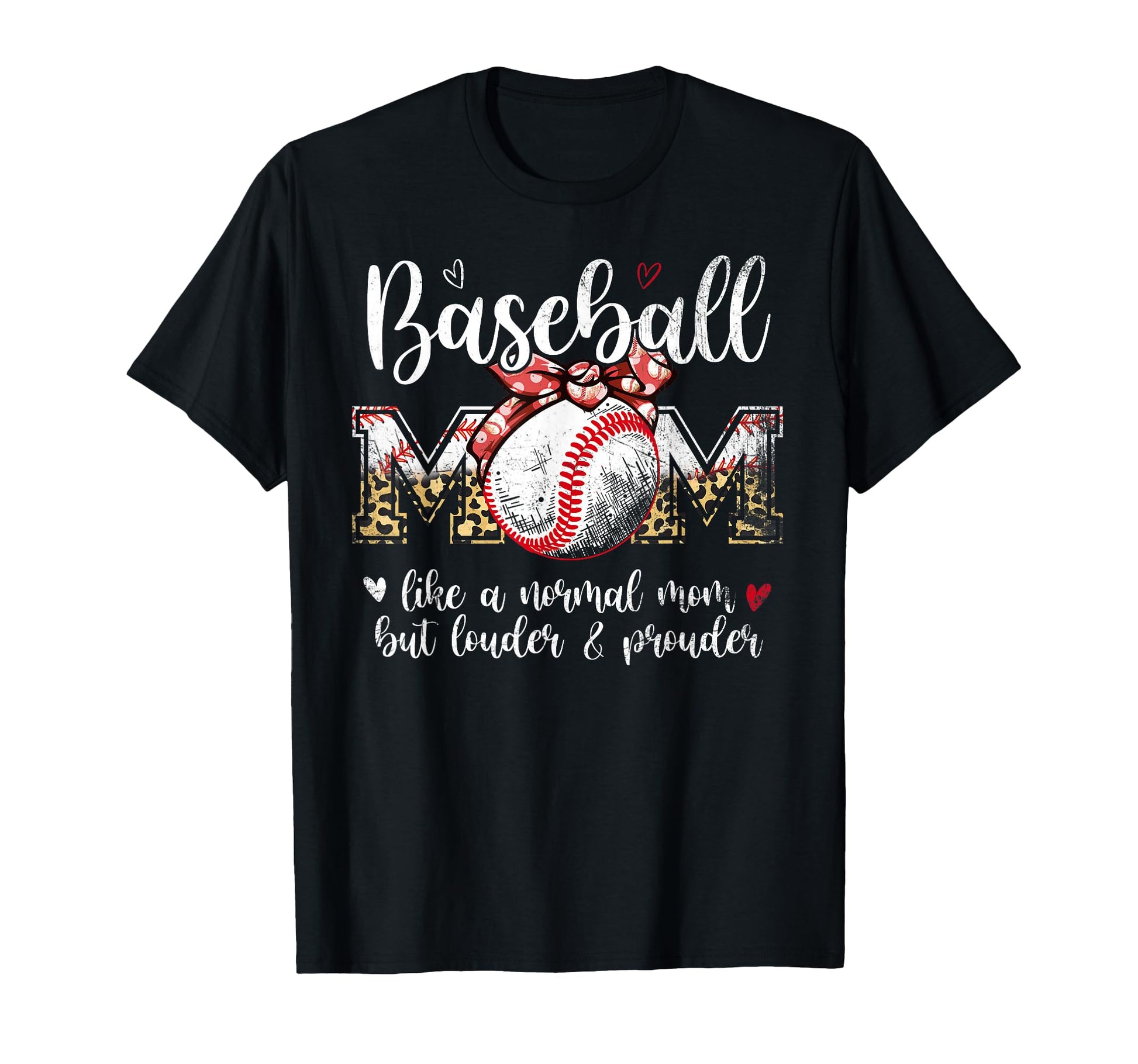 Baseball Mom Like Normal Mom But Louder T-Shirt - Novelty Apparel Unisex - T-Shirt, Sweatshirt, Hoodie