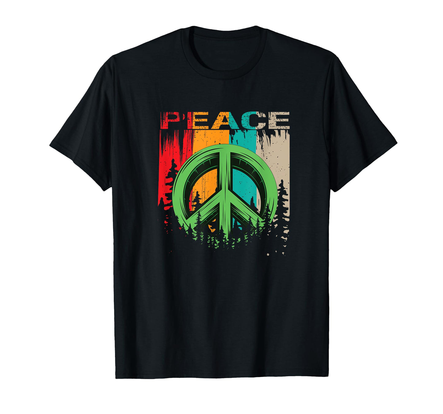 Protest Symbol 60S 70S Love Peace T-Shirt - Novelty Apparel for Adults - T-Shirt, Sweatshirt, Hoodie