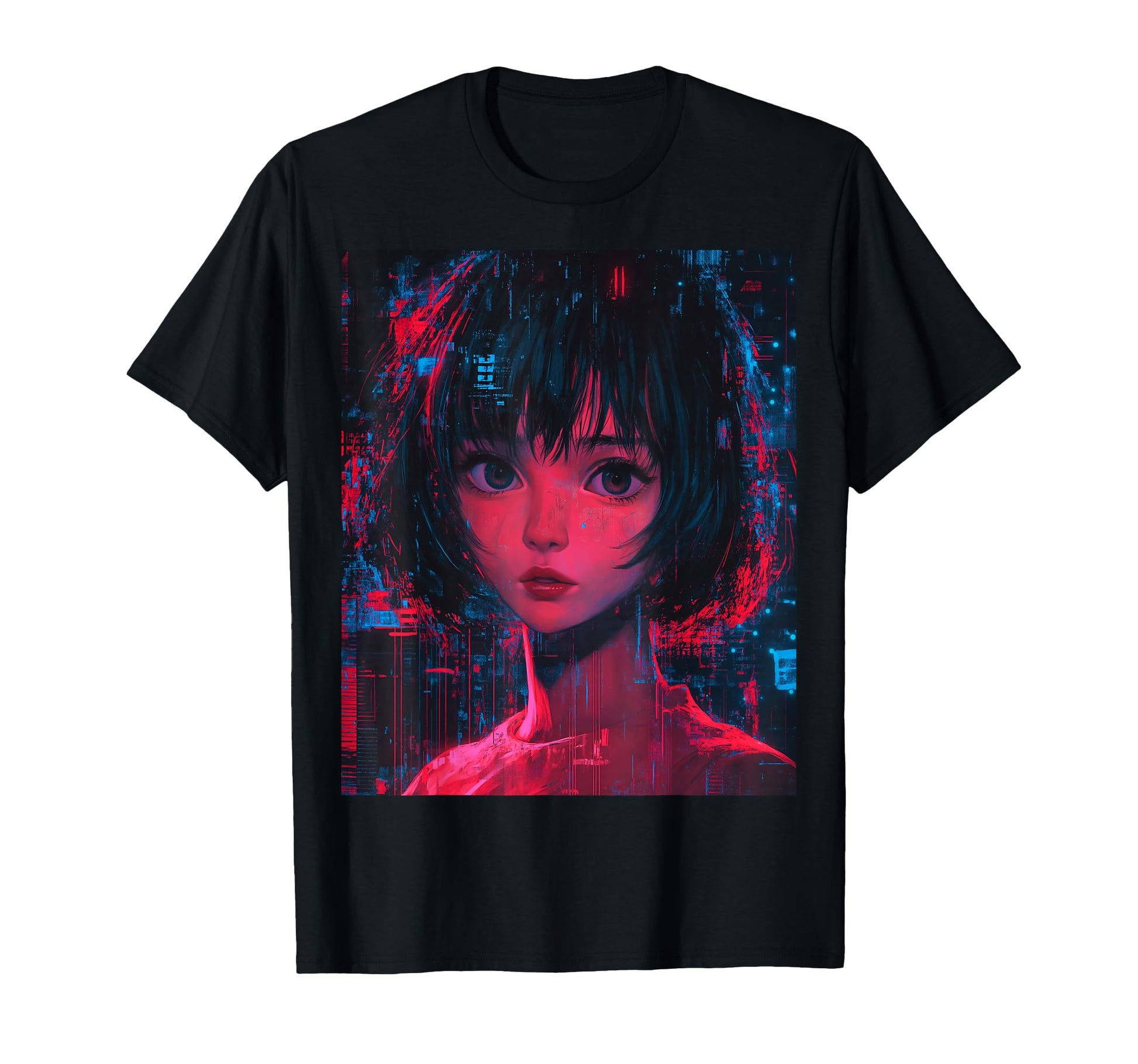 Futuristic Anime Otaku Aesthetic T-Shirt - Minimalist Print Men Women - T-Shirt, Sweatshirt, Hoodie