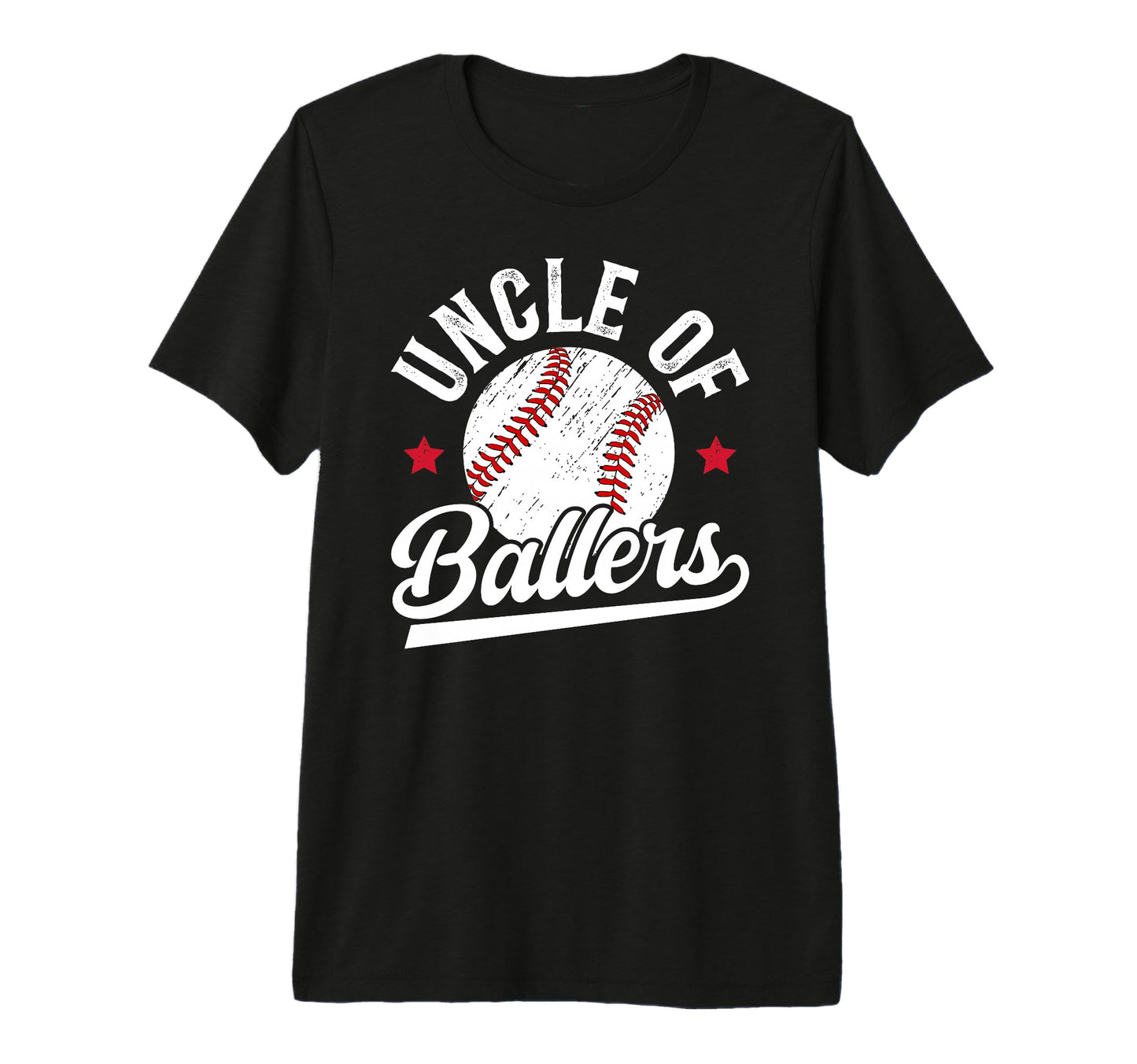 Mens Uncle Ballers Baseball Uncle T-Shirt - Custom Art Print Unisex - T-Shirt, Sweatshirt, Hoodie