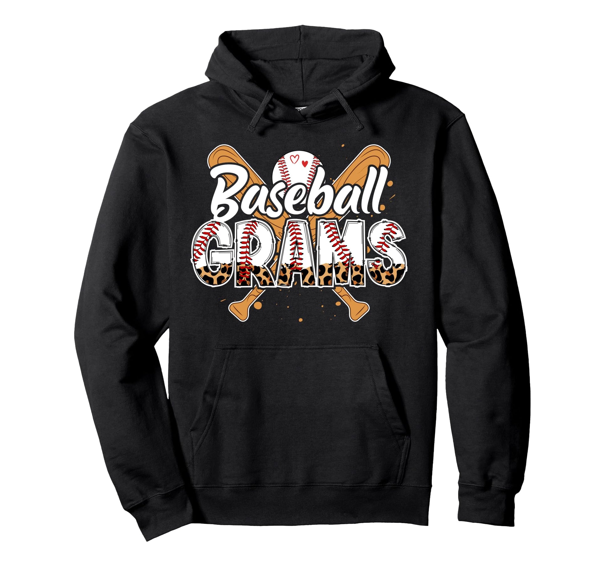 Baseball Grams Leopard Grams Baseball Hoodie - Custom Art Print for Adults - T-Shirt, Sweatshirt, Hoodie