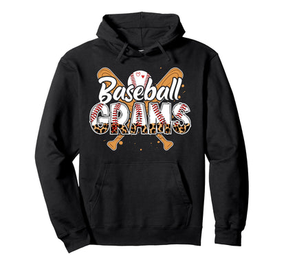 Baseball Grams Leopard Grams Baseball Hoodie - Custom Art Print for Adults - T-Shirt, Sweatshirt, Hoodie