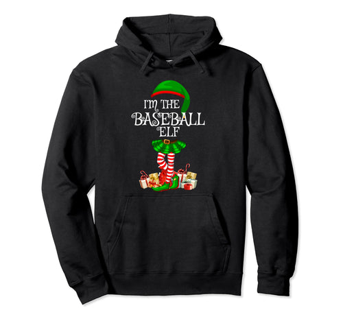 Matching Family Im Baseball Elf Hoodie - Custom Art Print Men Women - T-Shirt, Sweatshirt, Hoodie