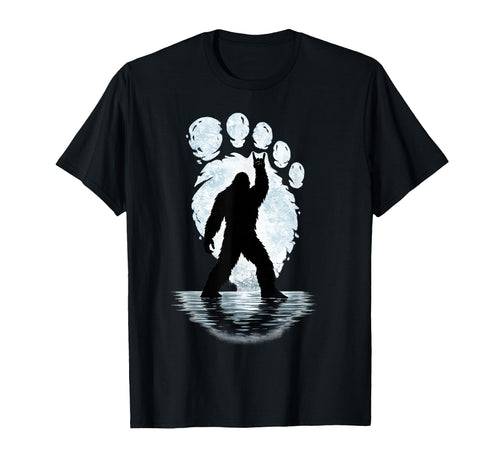 Bigfoot Footprint Rock Sasquatch Yeti T-Shirt - Minimalist Print Men Women - T-Shirt, Sweatshirt, Hoodie