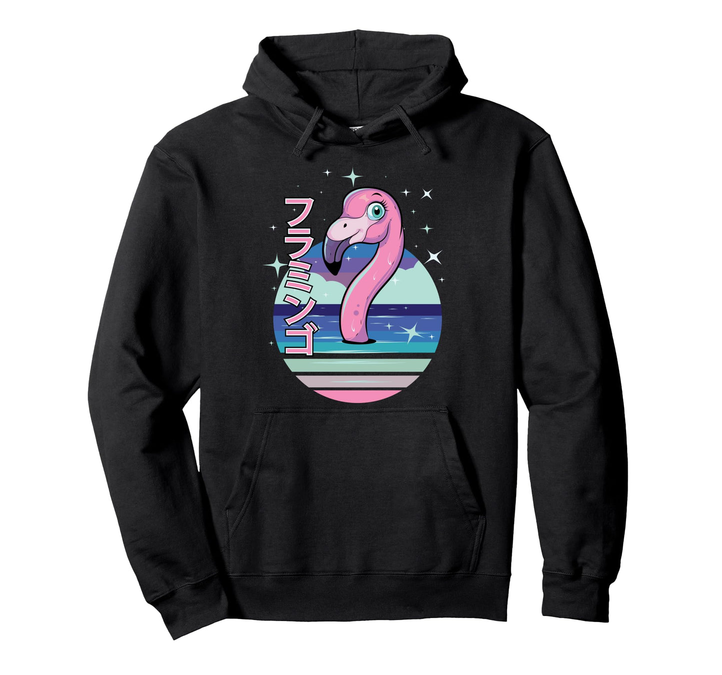Pastel Goth Flamingo Kawaii Aesthetic Hoodie - Trendy Graphic Men Women - T-Shirt, Sweatshirt, Hoodie