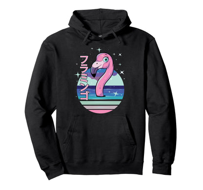 Pastel Goth Flamingo Kawaii Aesthetic Hoodie - Trendy Graphic Men Women - T-Shirt, Sweatshirt, Hoodie