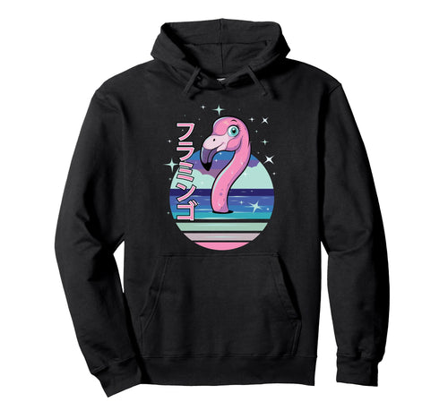 Pastel Goth Flamingo Kawaii Aesthetic Hoodie - Trendy Graphic Men Women - T-Shirt, Sweatshirt, Hoodie