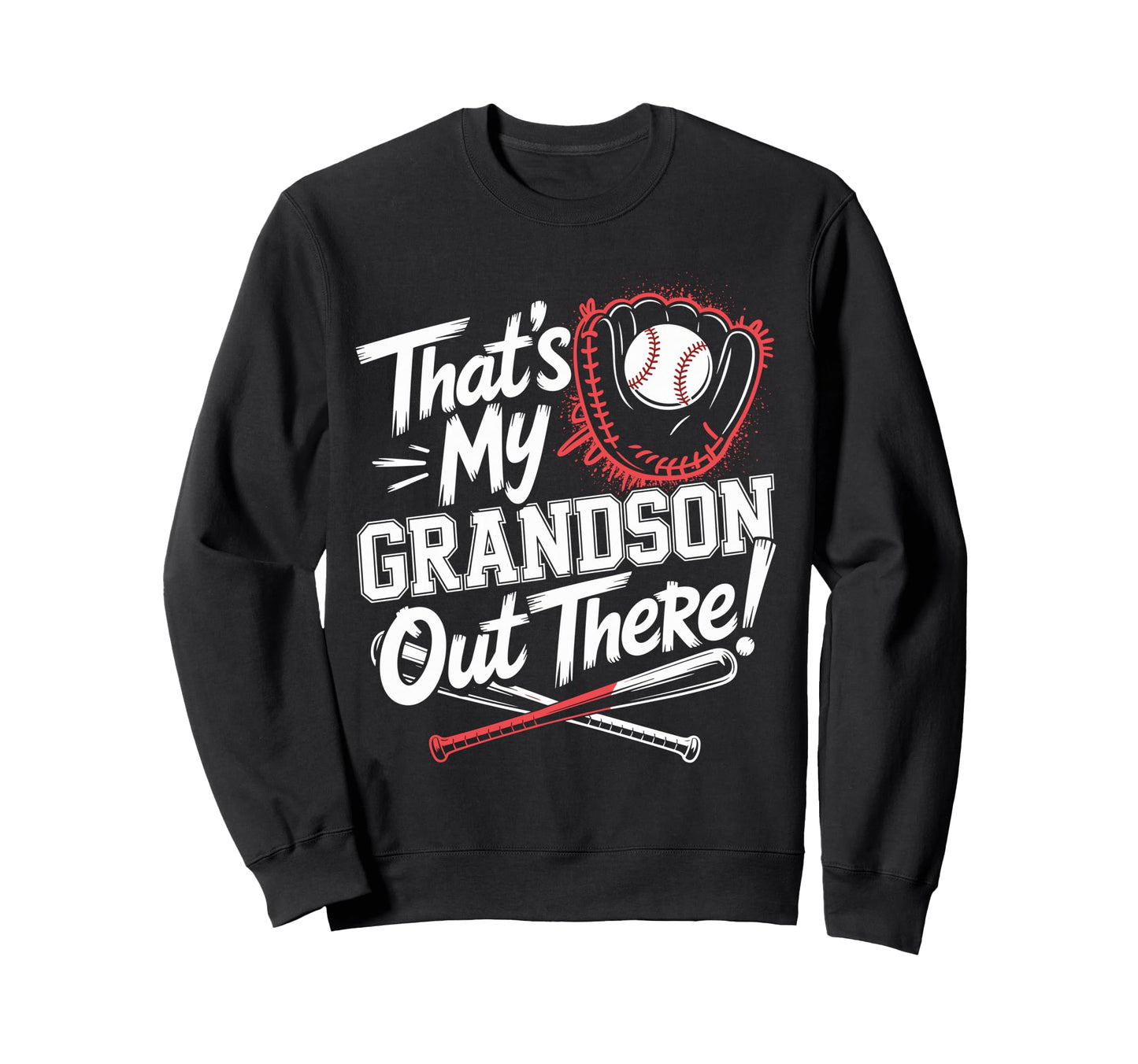 Funny Baseball Grandpa Proud Sweatshirt - Novelty Apparel Men Women - T-Shirt, Sweatshirt, Hoodie