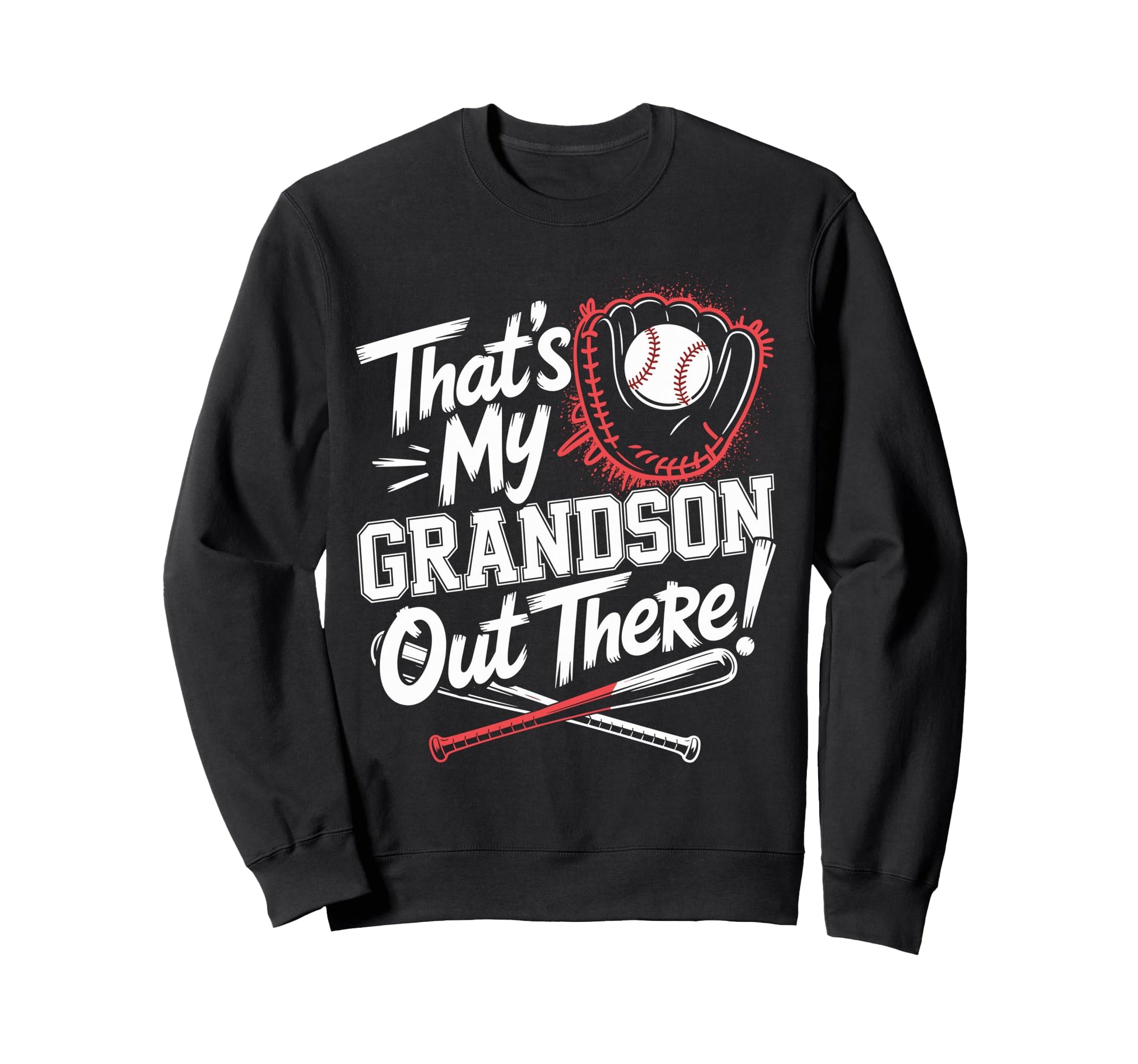 Funny Baseball Grandpa Proud Sweatshirt - Novelty Apparel Men Women - T-Shirt, Sweatshirt, Hoodie