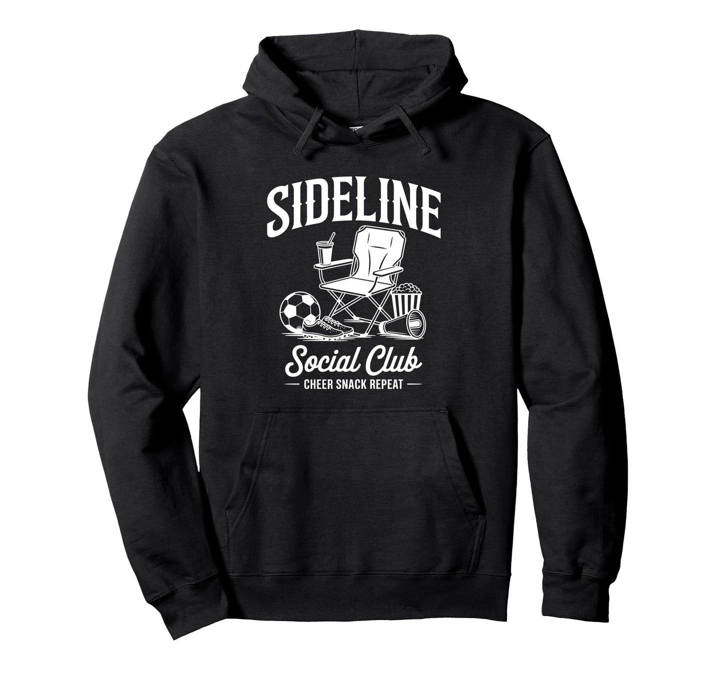 Sideline Social Club Game Day Mothers Hoodie - Trendy Graphic for Adults - T-Shirt, Sweatshirt, Hoodie
