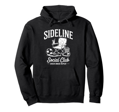 Sideline Social Club Game Day Mothers Hoodie - Trendy Graphic for Adults - T-Shirt, Sweatshirt, Hoodie