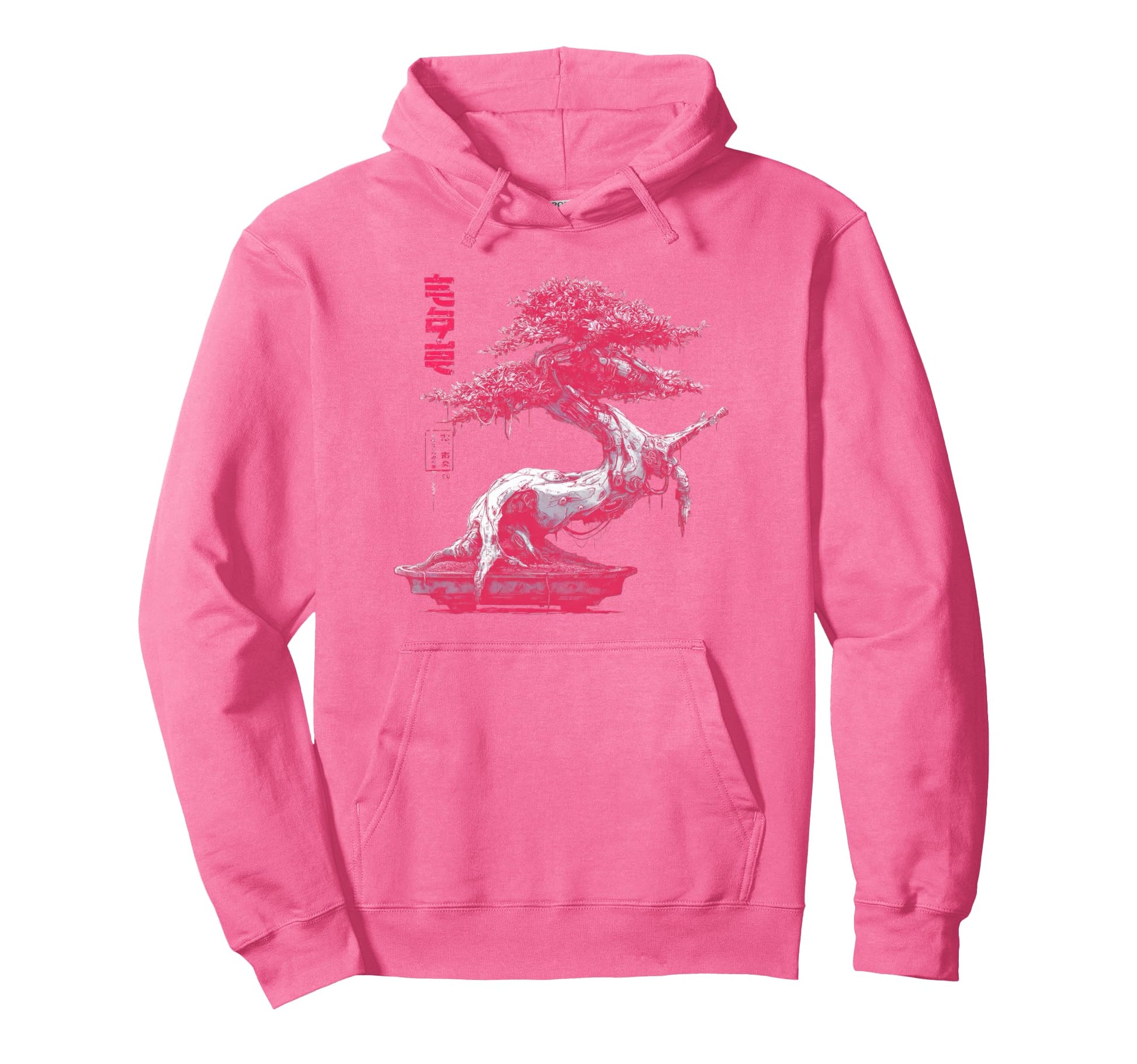 Japanese Bonsai Tree Cyberpunk Hoodie - Fun Novelty Design Men Women - T-Shirt, Sweatshirt, Hoodie