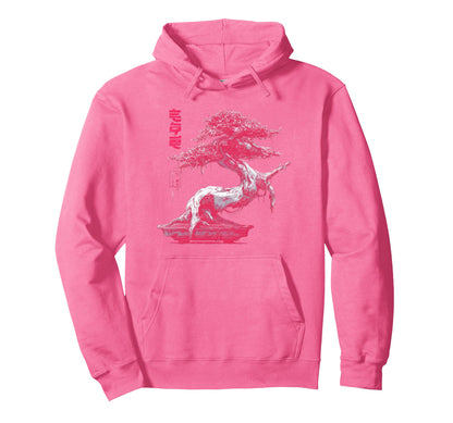 Japanese Bonsai Tree Cyberpunk Hoodie - Fun Novelty Design Men Women - T-Shirt, Sweatshirt, Hoodie