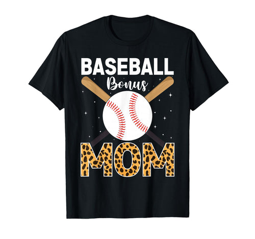 Leopard Baseball Bonus Mom Stepmother T-Shirt - Unique Graphic for Adults - T-Shirt, Sweatshirt, Hoodie
