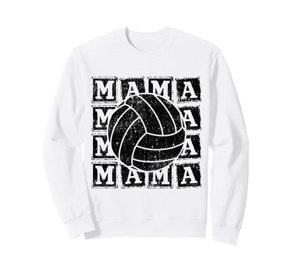 Sports Mom Designs Volleyball Mama Sweatshirt - Custom Art Print Men Women - T-Shirt, Sweatshirt, Hoodie