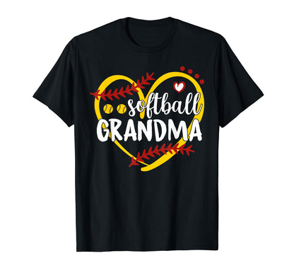 Grandma Both Baseball Softball Grandkids T-Shirt - Trendy Graphic Unisex - T-Shirt, Sweatshirt, Hoodie