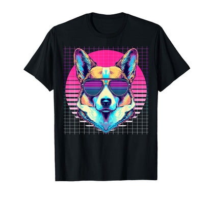 Pembroke Corgi Sunglasses Dog T-Shirt - Custom Art Print for Adults - T-Shirt, Sweatshirt, Hoodie