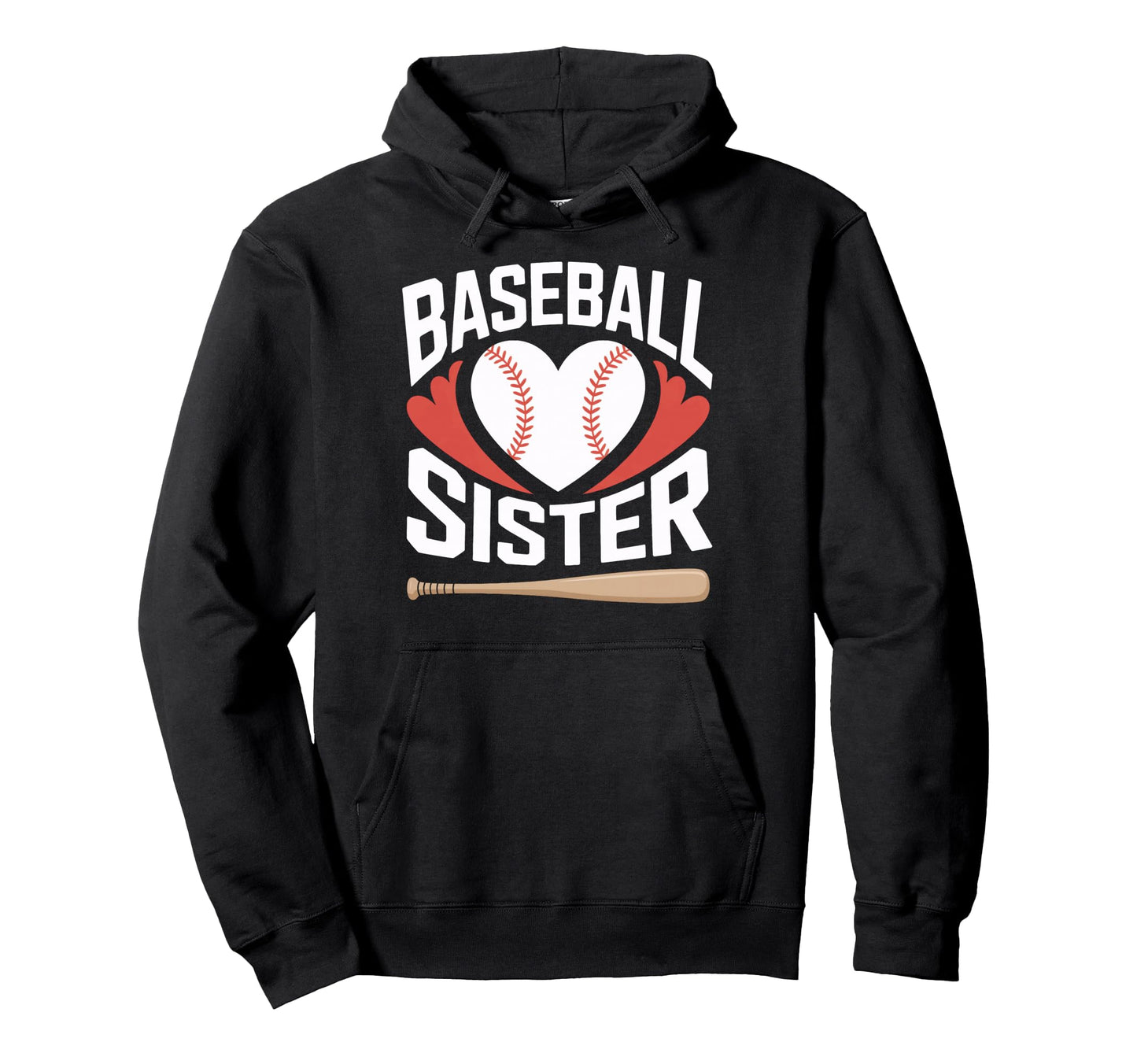 Baseball Sister Fan Players Game Hoodie - Aesthetic Graphic Men Women - T-Shirt, Sweatshirt, Hoodie