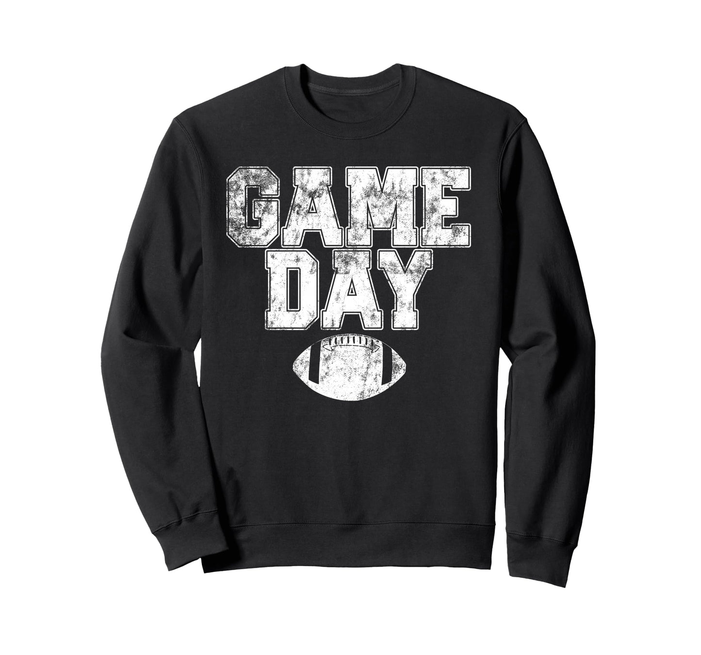 Football Day Game Distressed Sweatshirt - Casual Everyday Wear for Adults - T-Shirt, Sweatshirt, Hoodie